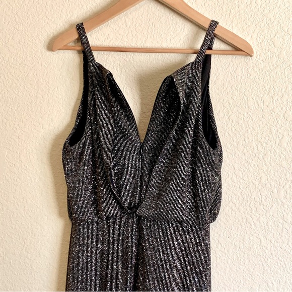 Vince Camuto Black Evening Dress with Gold and Silver Sparkle size 8 - Picture 7 of 10